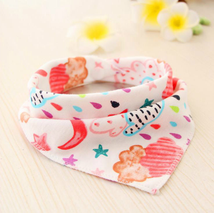 Baby Bibs Waterproof Triangle Cotton Cartoon