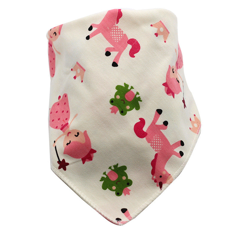 Baby Bibs Waterproof Triangle Cotton Cartoon