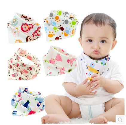 Baby Bibs Waterproof Triangle Cotton Cartoon