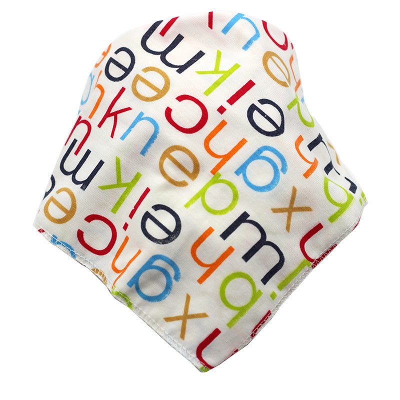 Baby Bibs Waterproof Triangle Cotton Cartoon