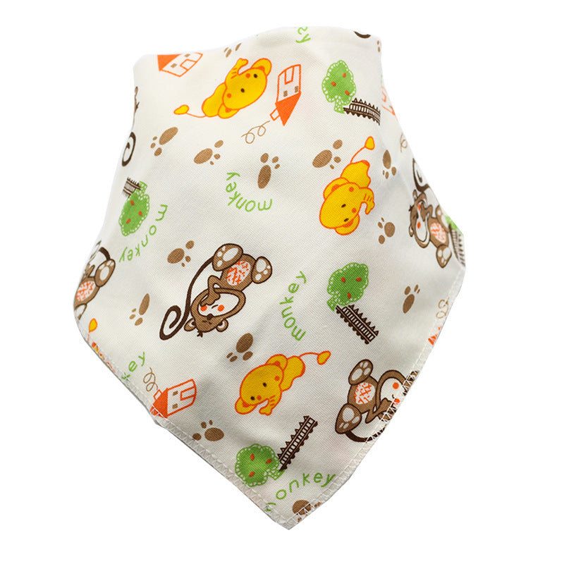 Baby Bibs Waterproof Triangle Cotton Cartoon