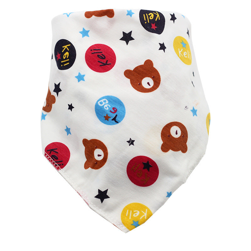 Baby Bibs Waterproof Triangle Cotton Cartoon