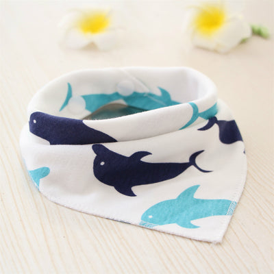 Baby Bibs Waterproof Triangle Cotton Cartoon