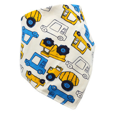 Baby Bibs Waterproof Triangle Cotton Cartoon